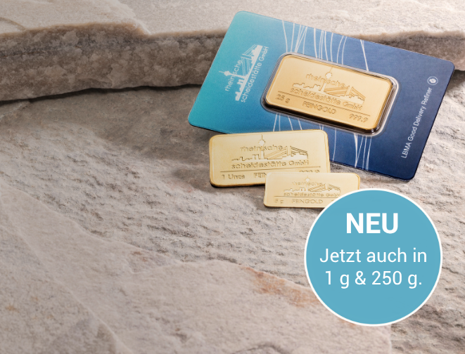 Rheinische Scheidestätte Goldbarren